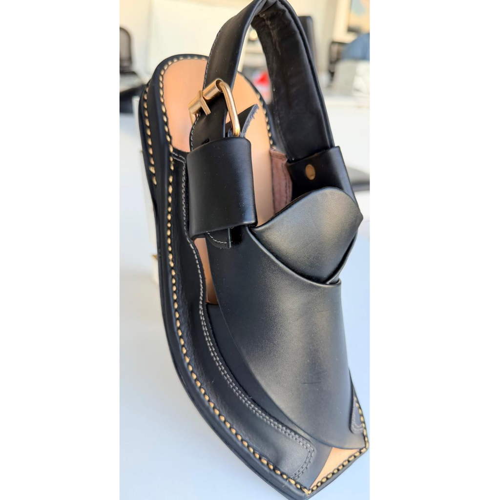 Zardari Peshawari Chapal Black Matt