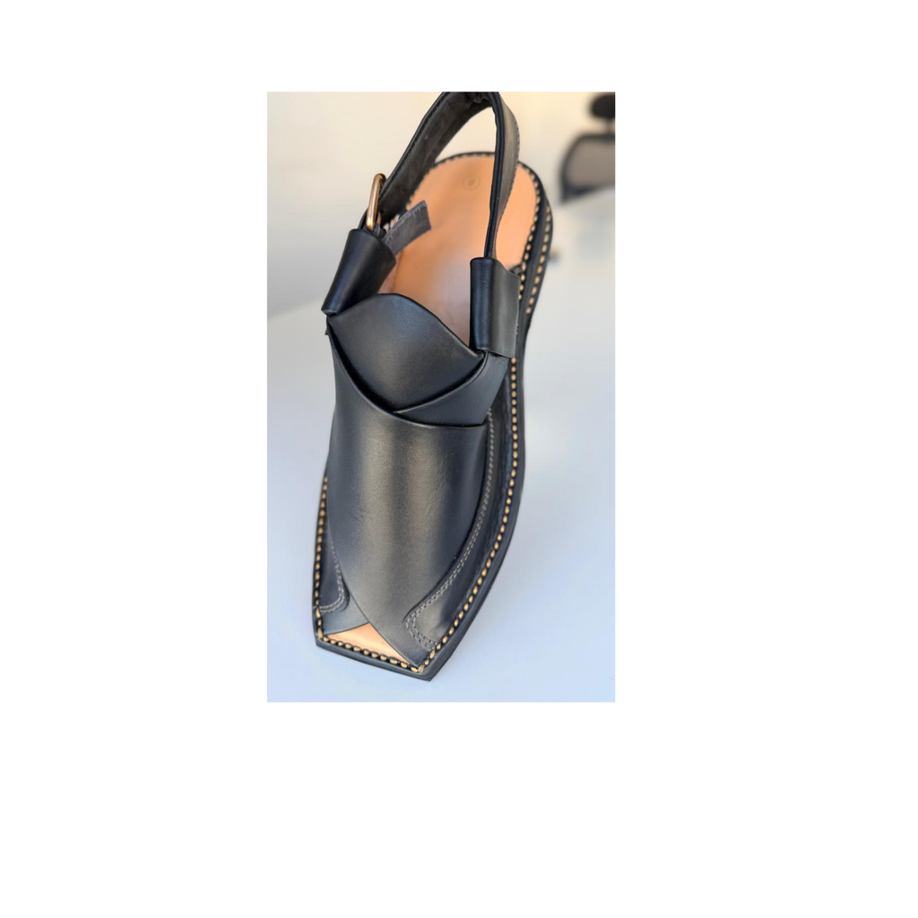 Zardari Peshawari Chapal Black Matt