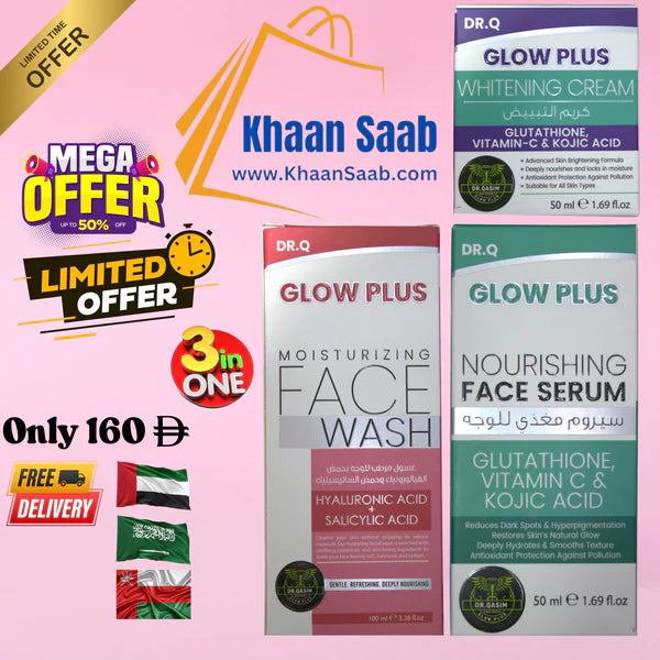 DR.Q Glow Plus Complete formula for Face Acne, Wrinkles, dots and whitening.