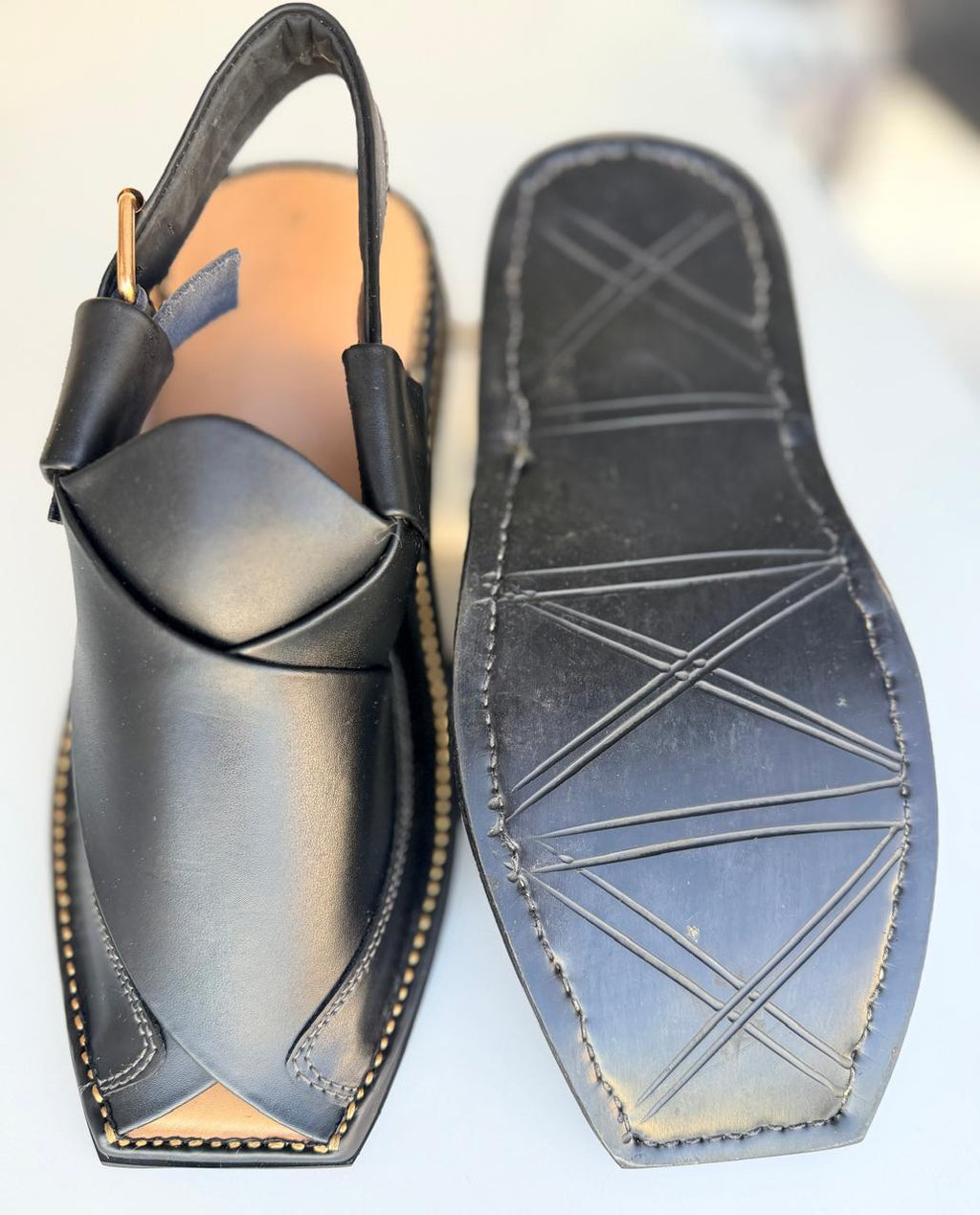 Zardari Peshawari Chapal Black Matt